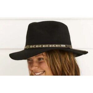 Elegant Black Fedora with Arrow Band